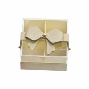 Scatola portaconfetti grande beige