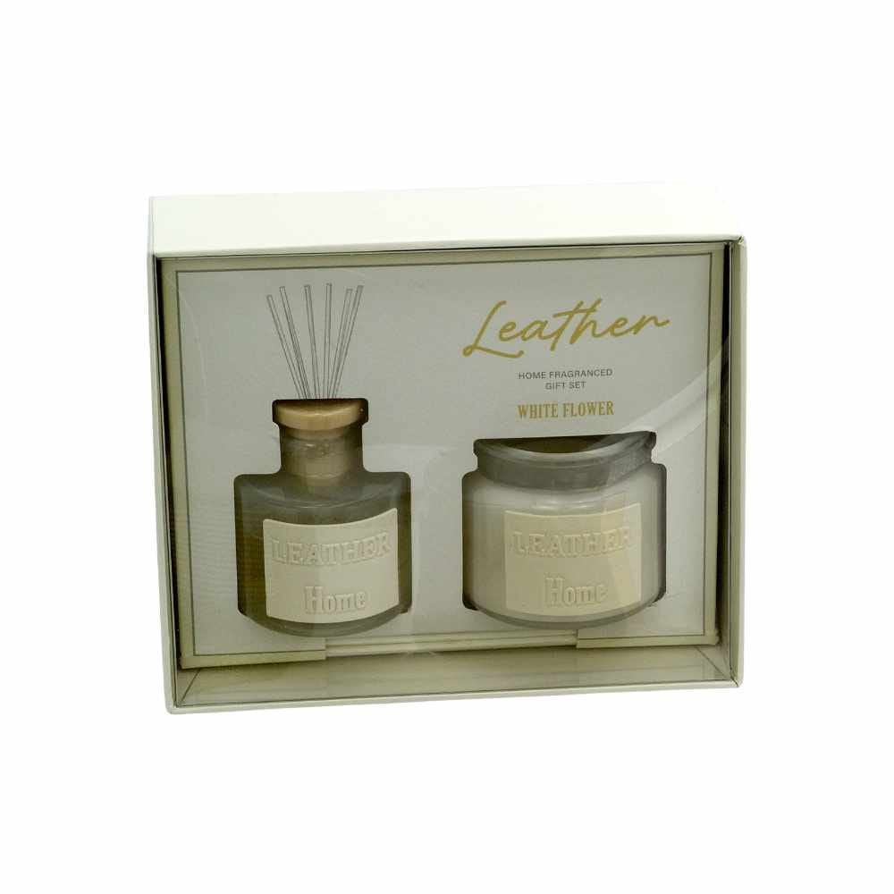 WHITE FLOWER COFANETTO CANDELA E DIFFUSORE 85G+30ML