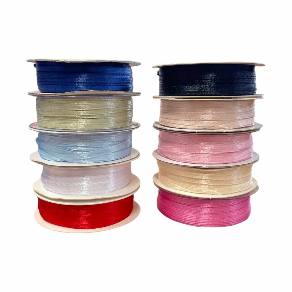 Nastro doppio raso altezza 3mm ideale per sacchetti, scatole e articoli da regalo