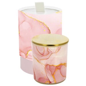 Candela con coperchio completa di scatola