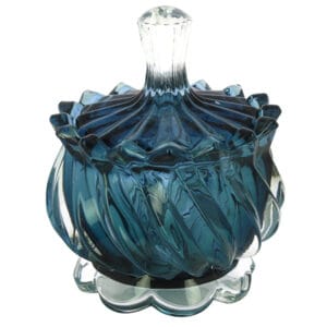 Bomboniera Scatola in Vetro stilizzato Grande con Coperchio