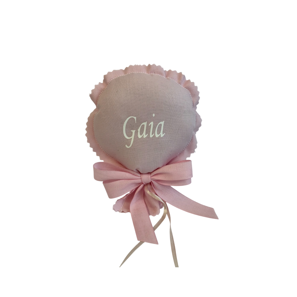 JMA2431R Palloncino in cotone con nome personalizzabile